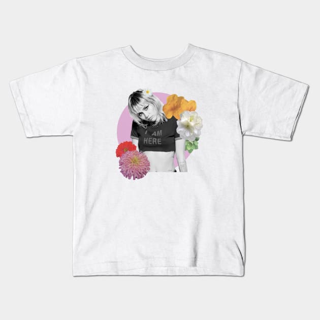 Miley collage Kids T-Shirt by luliga